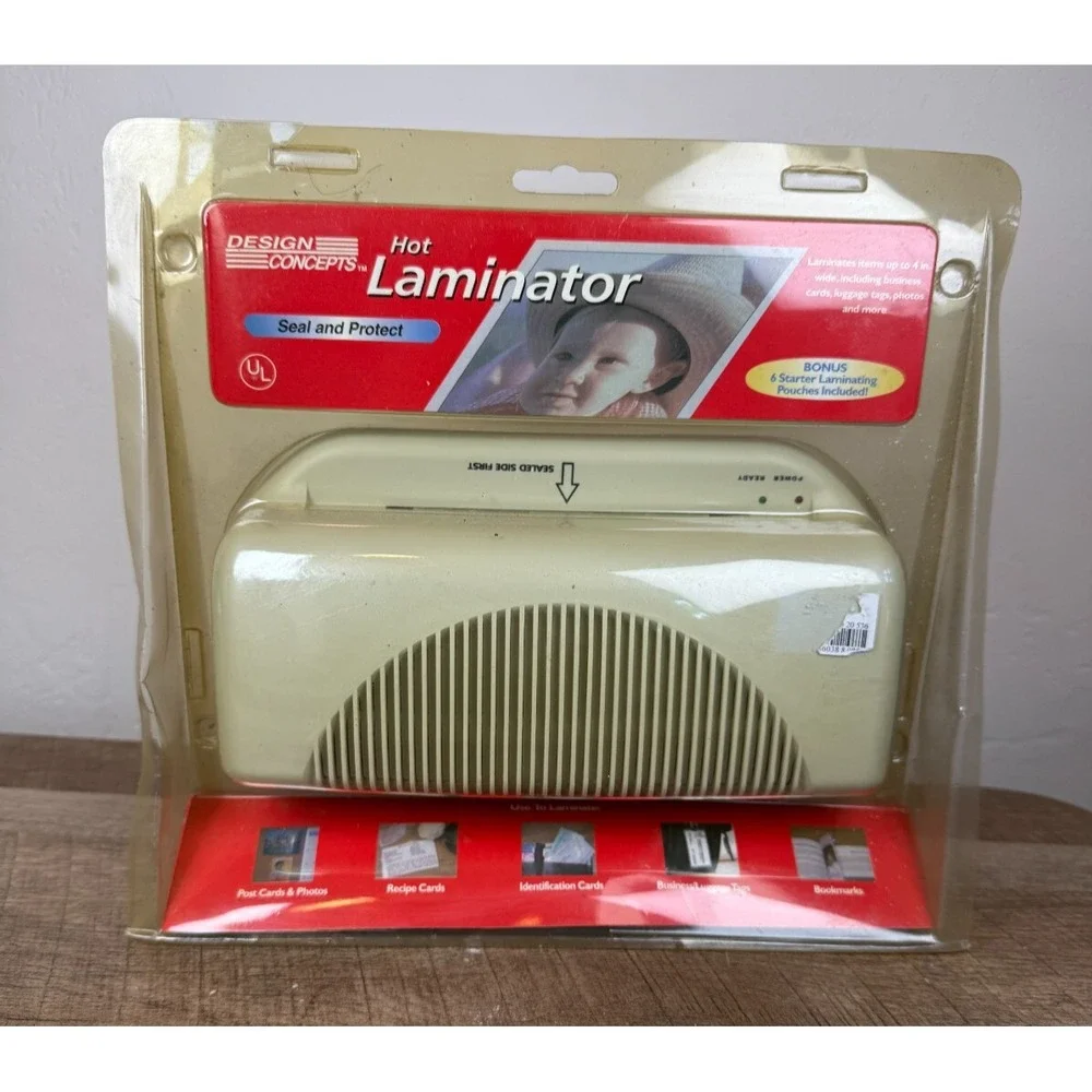 Design Concepts HOT LAMINATOR Seal & Protect Laminate Up to 4